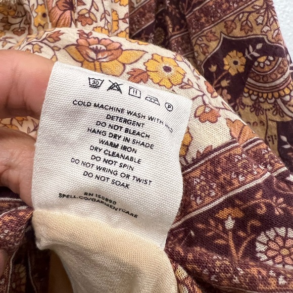 SPELL RARE sundown boho mini dress NWT - Picture 10 of 11
